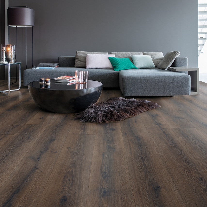 Quickstep Woestijn geborstelde donkerbruine eik | MAJESTIC | MJ3553