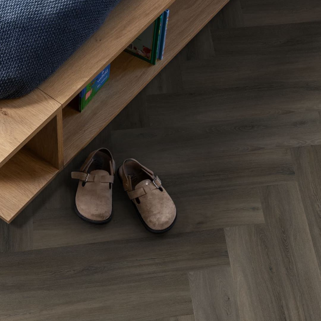 Ambiant Spigato visgraat dryback dark grey