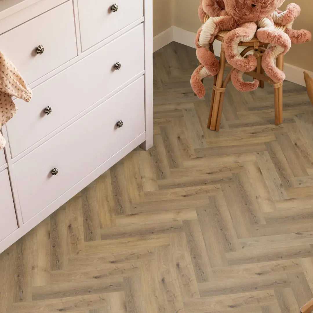Ambiant Spigato visgraat click SRC dark oak