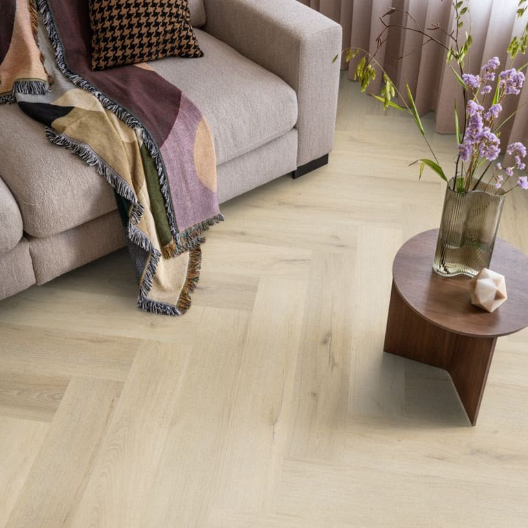 Ambiant Spigato xl Valento visgraat dryback warm beige